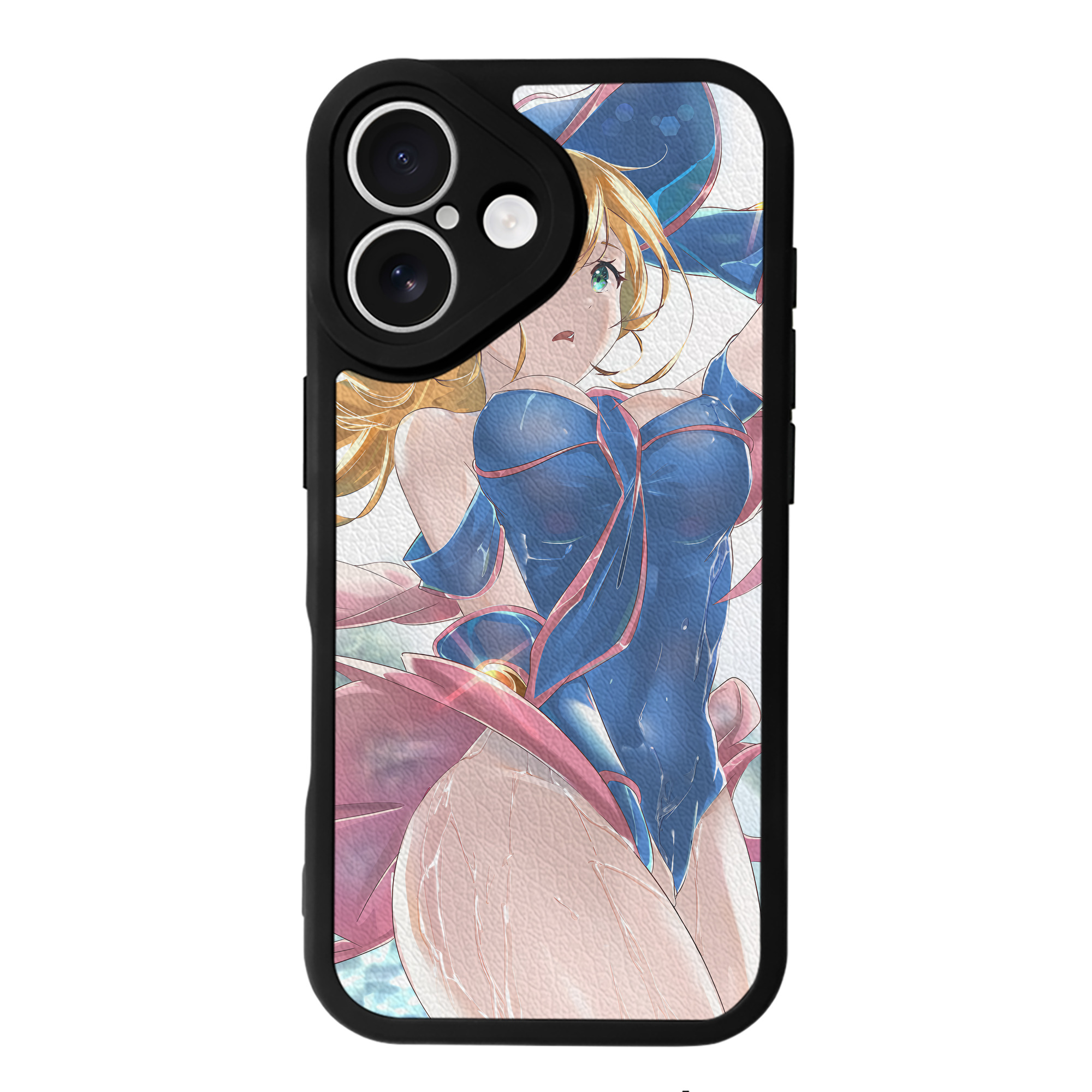 （画像用） 遊☆戯☆王 Yu-Gi-Oh! 【iPhone 16シリーズ対応】シリコンスマホケース（レザー調） 材質：シリコン